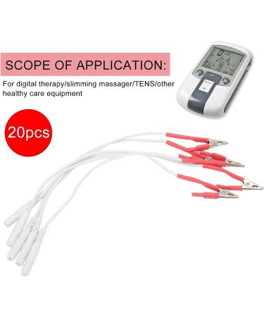 20pcs TENS Wire Cable Clip Electrode Wires for TENS Unit Physiotherapy Machine - Buy Online on SooperMarket.com