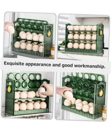 OSALADI Egg Storage Box Storage Boxes Plastic Cilantro Containers for Refrigerator Egg Holder Container Box Green 26X20X10CM - Buy Online on SooperMarket.com