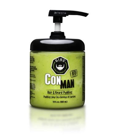 GIBS Grooming Con Man Hair & Beard Pudding  19 Fl Oz 19 Fl Oz (Pack of 1)