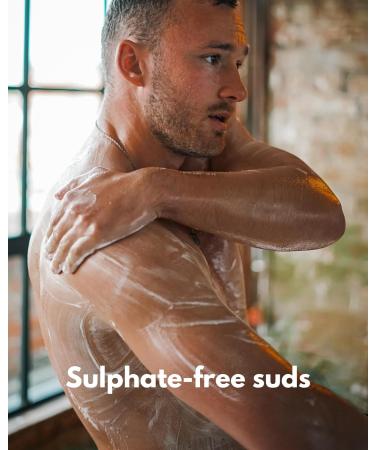 ManCave Aloe + Pine Shower Gel 200ml for Men | Sensitive Skin | Sulphate-Free & Vegan | Made in England | Recycled Tube | Natural Formulation - Buy Online on SooperMarket.com