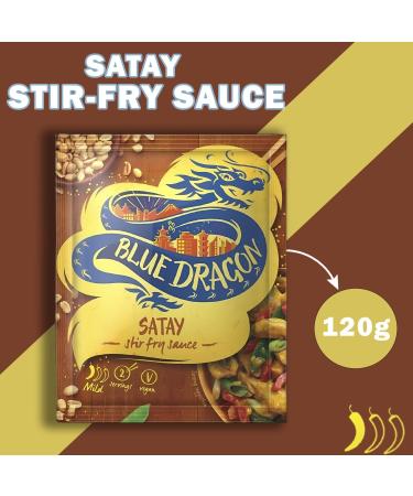 Blue Dragon Sauce Pouch Pick N Mix - Choose From 8+ Flavours | Satay Stir-Fry Oyster & Spring Chow Mein Pad Thai Teriyaki Sweet Chilli Sweet & Sour Black Bean - Pack of 2 X 120 - Buy Online on SooperMarket.com