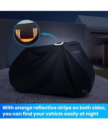 Favoto Waterproof Bicycle Cover for 2-3 Bikes | 210T Oxford Tarpaulin | Protective Garage Cover with Bag | 200x105x110cm | Black - Buy Online on SooperMarket.com
