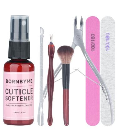 Cuticle Remover Kit Nail Remover Kit with Nail Trimmer Cuticle Nipper Cuticle Pusher Nail File Professional Pedicure Manicure Tools for Nail Beginner
