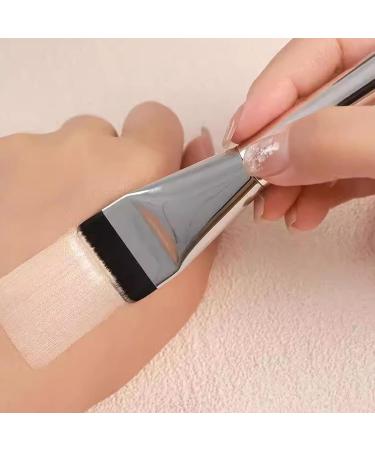 Flat Foundation Brush 5PCS Liquid Foundation Brush Streak-Free Flat Makeup Brush Ultra Thin Concealer Brush for Liquid Cream Foundation Powder Buffing - Buy Online on SooperMarket.com