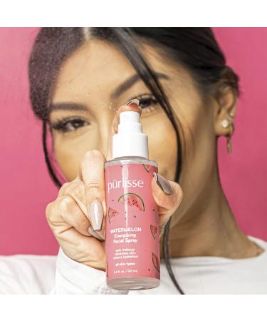 Purlisse Watermelon Energizing Facial Mist Spray - Hydrating Face Spray for All Skin Types - Buy Online on SooperMarket.com