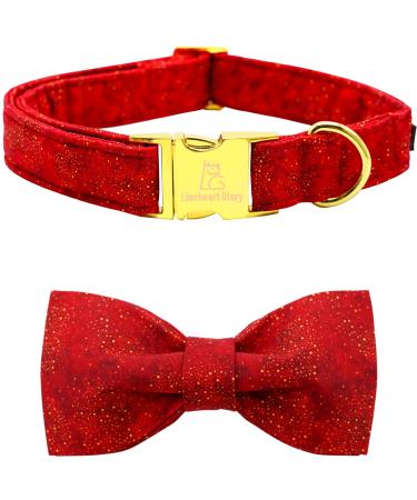Lionheart Glory Christmas dog collar red dog -loop collar adjustable soft fly collars for small dogs girls or young case collar dog loop s (1 Pack) a: Christmas red