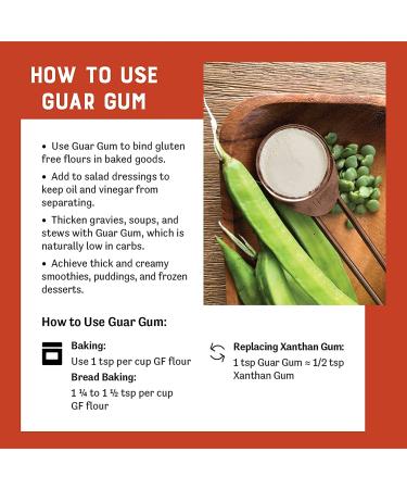 Judees Guar Gum Powder 10oz - Keto-Friendly, Gluten-Free, Nut-Free - 100% Pure Derived from Guar Beans - Low Carb Thickener - 3g Dietary Fiber - Pack of 1 - Buy Online on SooperMarket.com