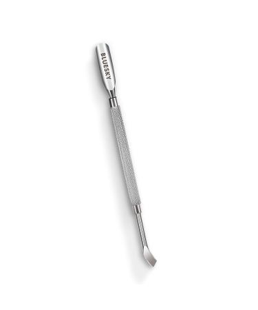 Bluesky Cuticle Pusher Tool and Nail Cleaner Professional Double Ended Metal Stainless Steel Gel Nail Polish Remover Scraper