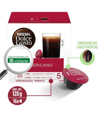 Nescafe Dolce Gusto Caffe Americano 16 capsules 3-Pack Americano 48 - Buy Online on SooperMarket.com