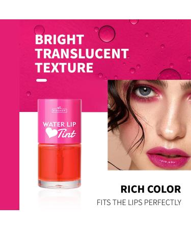 6Pcs Mini Fruit Juice Lip Stain Set - Korean Lip Gloss & Multi-Use Liquid Lipstick | Long Lasting Waterproof High Pigment Colors for Lips & Cheeks - Buy Online on SooperMarket.com