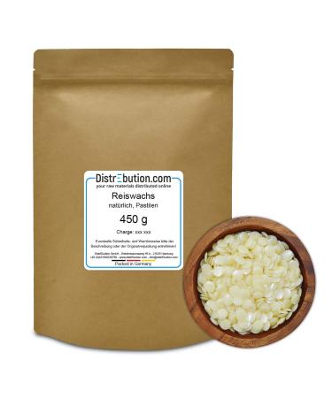 450 g Rice Wax - Oryza Sativa (Rice) Bran Wax - Rice Bran Wax - Vegan raw material for natural cosmetics - creams - lotions