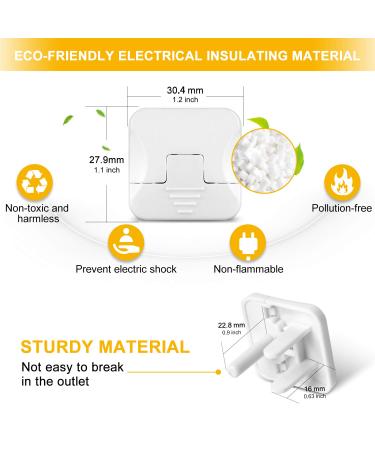 Outlet Covers Baby Proofing (40 Pack) with Hidden Pull Handle Outlet Plug Covers Prevent Electric Shock Hazard Outlet Protector Difficult for Kids to Remove Child Proof Outlet Covers Outlet Cap 40 Count (Pack of 1) - Buy Online on SooperMarket.com