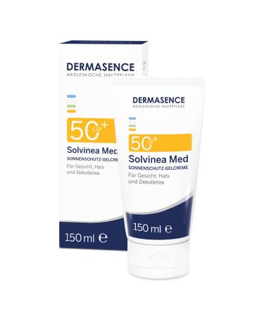 Dermasence Solvinea Med LSF 50+ 150 ml - very high UV -A/B protection - for the sensitive greasy or impurities tending - to prevent skin damage in the case of sun allergy and acne