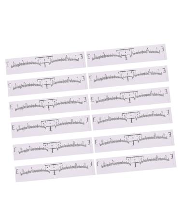 Healeved 200 Pcs eyebrow shape measurements girl eyebrow measuring tool eyebrow measurement ruler