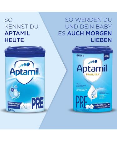 Aptamil Pronutra PRE - Infant Milk Powder 800g | DHA & Lactose Only | Palm Oil Free Baby Formula from Birth - Buy Online on SooperMarket.com