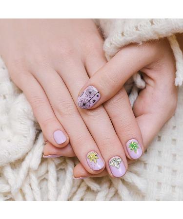 60 Pieces 3D Leaf Nail Charms Set - Charming Style for Nail Art Decorations & DIY Crafts - Buy Online on SooperMarket.com