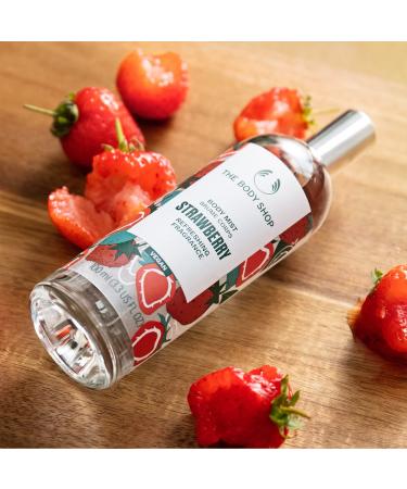 The Body Shop Strawberry Body Mist - Vegan, 3.3 oz - Sweet Fruity Scent | Refreshing & Cooling - Buy Online on SooperMarket.com