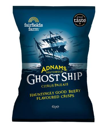 Fairfields Farm Crisps - Adnams Ghost Ship 40g | Pack of 10