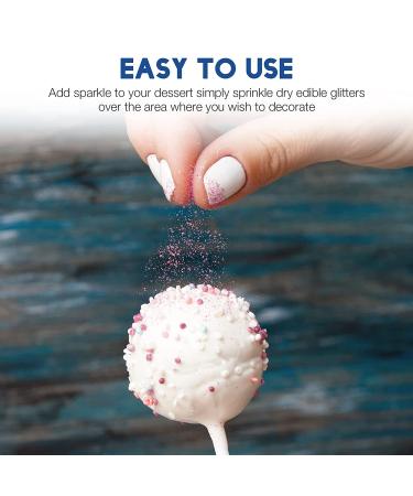 Omaker Edible Glitter 5g - Food-Grade Orange Sparkles for Cake Decorating & Desserts - Buy Online on SooperMarket.com