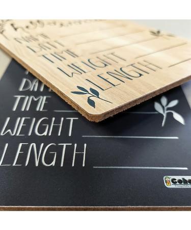 Cohas Hello World Newborn Baby Announcement Wood Sign | Space Theme | 5x7 Inches | Black Marker Included - Buy Online on SooperMarket.com