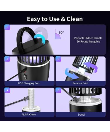 Buy MWD-DJK-B4 UV Mosquito Lamp & Insect Destroyer - Portable USB Fly Trap for Home & Camping | Best Mosquito Protection - Buy Online on SooperMarket.com