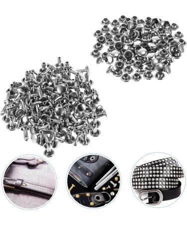 STOBOK Punk Jacket 100 Sets Flat Rivet Vintage Decor Leather Crafts Repair Rivet Flower Beads Rivets for DIY Bags Claws - Buy Online on SooperMarket.com