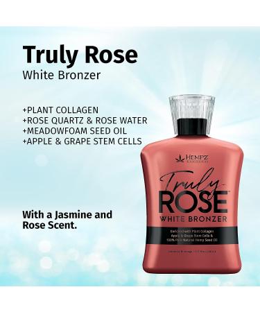 Hempz Truly Rose White Bronzer - Herbal Moisturizing Self Tanning Lotion | 13.5 Fl Oz - Buy Online on SooperMarket.com