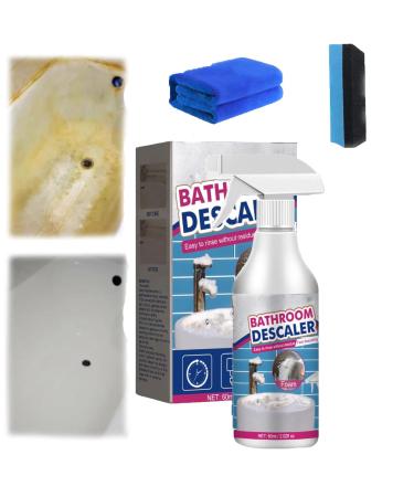 Stubborn Stains Cleaner Bathroom Foam Cleaner Spray All-Purpose Bathroom Descaler Foam Spray Powerful Descaling Cleaning Agent for Bathroom Toilet Bath Shower Glass (1Pcs)
