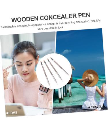 Gogogmee 4pcs Concealer Pen Cover up Makeup Concealer Eye Circle Highlighter Stick Eraser Concealer Wooden 1 g (Pack of 1) Assorted Color - Buy Online on SooperMarket.com