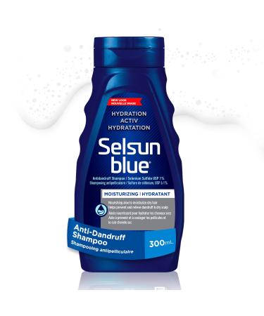 Selsun Blue ACTIV Hydration Anti-Dandruff Shampoo 300mL Controls Dandruff and Flaking Moisturizes Scalp