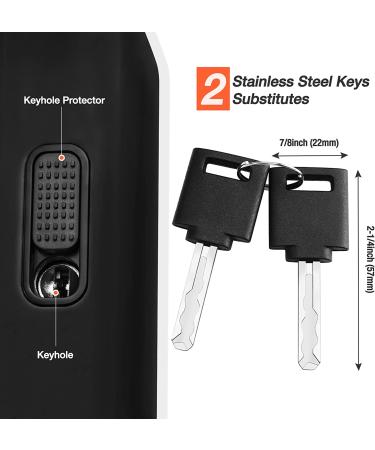 ValueMax 17mm Heavy Duty Bike U-Lock with Mounting Bracket | Anti Theft U-Lock for Bicycles/Motorcycles/Scooters | Black - Buy Online on SooperMarket.com