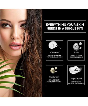 WBM Skincare Beauty Kit Facial Cleanser Moisturizer Witch Hazel Toner & Anti-Aging Night Cream for Sensitive Skin Shop Internationally - Buy Online on SooperMarket.com