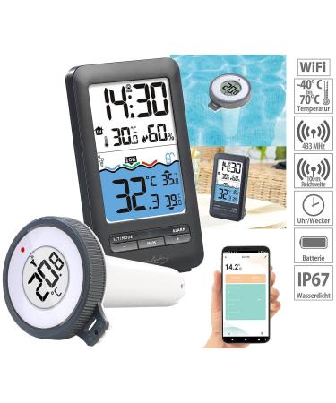 Infactory Tuya Smart Pool Thermometer - WiFi & Alexa Compatible IP67 Waterproof Perfect for Pools & Ponds - Buy Online on SooperMarket.com