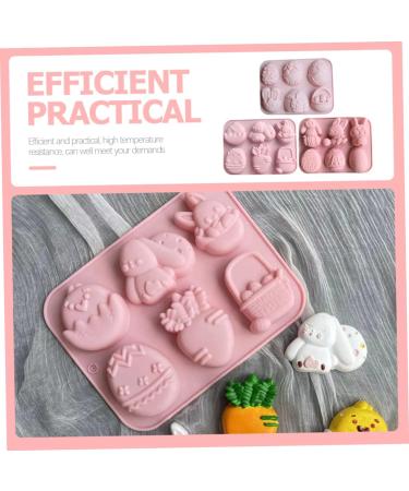 Alipis 3pcs Easter Cake Mold Easter Molds Easter Bunny Cake Pans for Baking Chocolate Mold Silicone Bunny Mold Easter Ice Baking Tools Silicone Cake Mold Silica Gel Biscuit Ornaments - Buy Online on SooperMarket.com