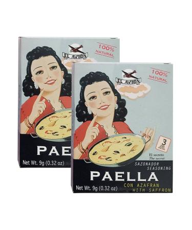 Paella Seasoning Mix with Saffron (3 Pack Inner) 2 Pack