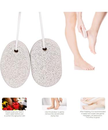 Pumice Stone for Feet Callus (2 PCS) - Pinowu Foot Scrub Exfoliation | Remove Dead Skin Naturally - Buy Online on SooperMarket.com
