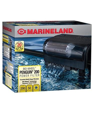 Marineland Penguin Bio-Wheel Power Filter 30 - 50 Gallon Aquarium, 200 GPH