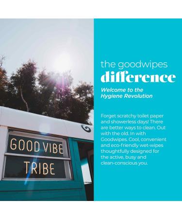 Goodwipes Really Big Body Wipes - Fresh Scent with Tea Tree Oil & Peppermint - 60 Count (6 Packs) - Buy Online on SooperMarket.com
