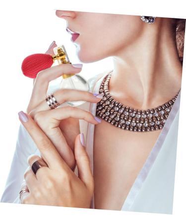 HAPINARY Empty Bottle Perfume Bottle Refillable Perfume Bottle Labs Perfume Bottle with Pump Refillable Bottle Crystal Perfume Glass Bubble Dispensing Pump Travel medium Golden - Buy Online on SooperMarket.com