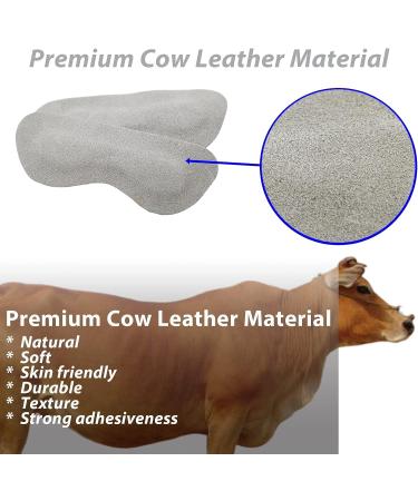 Wotermly 2 Pairs Cow Leather Heel Grips - Grey Heel Pads for Loose Women's Shoes - Buy Online on SooperMarket.com