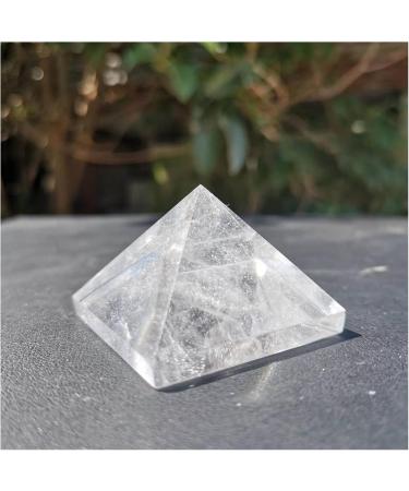 Natural Crystal Rough 40mm Natural Clear Quartz Crystal Stone Transparent Crystal Pyramid dingchi - Buy Online on SooperMarket.com