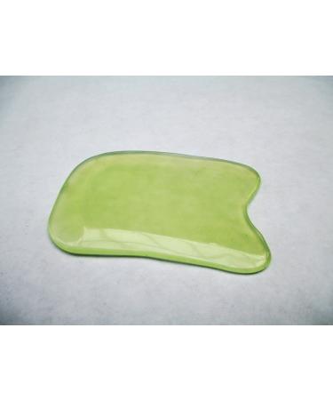 CT Natural Hsiuyen jade Guasha Board for Graston SPA Acupuncture Therapy Trigger Point Treatment on Face (Square)