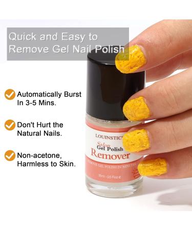 Powerful Gel Polish Remover Kit - Peel Off Latex Tape & Cuticle Oil | No Soaking or Wrapping Needed for Shellac Nails - Buy Online on SooperMarket.com