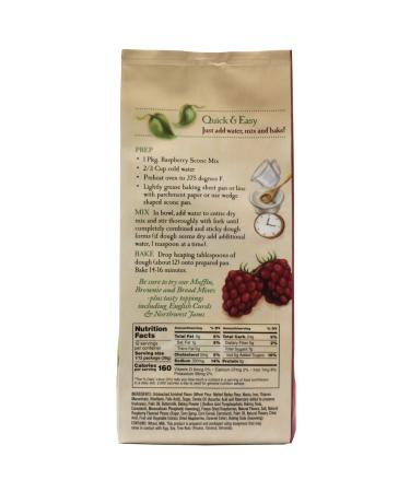 Sticky Fingers Bakeries English Scone Mix with Raspberry - Easy to Make Fresh Baked Scones - Makes 12 Scones (2pk) - Pack of 2 - Buy Online on SooperMarket.com