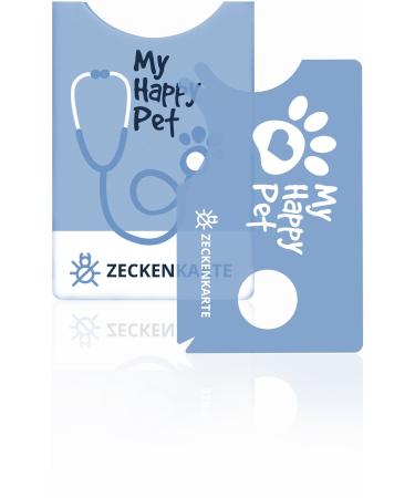 Innogadget's tick card with a magnifying glass |Read quickly and gently tick from the pet or humans |Easy to stow and always there |Fits in a pocket wallet or backpack |Blue tick card Happy Blue