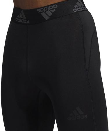 adidas Men's Techfit 3/4 Tight 3-Stripes Black X-Large - Performance Compression Leggings - Buy Online on SooperMarket.com
