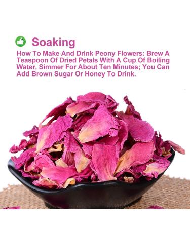 100% Natural Herbacous Peony Tea - Anti-Aging & Freckles Removal | Pink Peony Bud Flower Tea 30g - Buy Online on SooperMarket.com