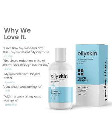 Natural Outcome Oily Skin Cleanser - Purifying Citrus Extracts - Sulfate & Cruelty Free - 8 oz - Buy Online on SooperMarket.com