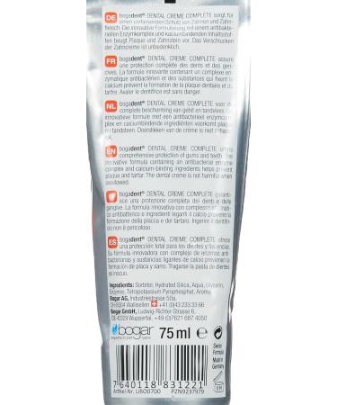 Bogadent Dental Cream for Dogs - Tartar Control Toothpaste Fluoride & Xylitol-Free Sugar-Enzyme Formula - 75ml - Buy Online on SooperMarket.com