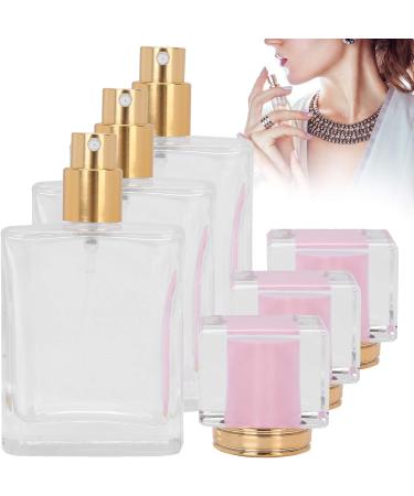 Verdant Touch Perfume Refillable Bottle Glass Perfume Bottle 50ml Refillable Spray Atomizer Container Transparent Pink Liquid Empty - Buy Online on SooperMarket.com